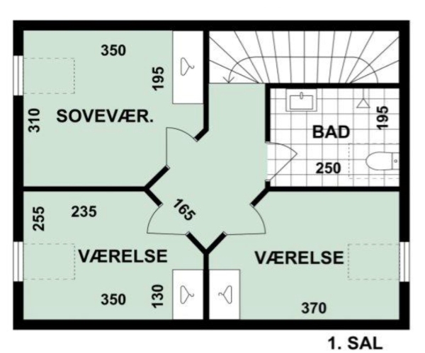 Der skal lægges gulvtæppe på 3 værelser og et mindre gang areal cirka 30m2.