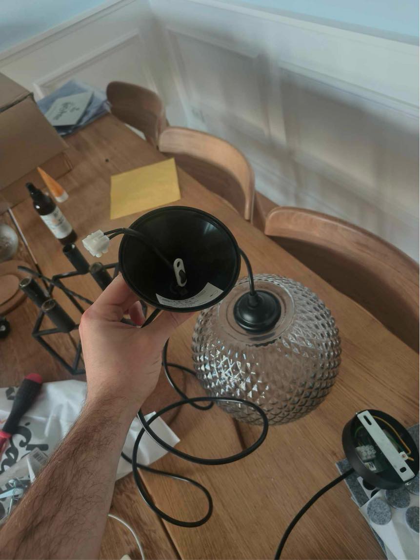 Opsætning af to lamper