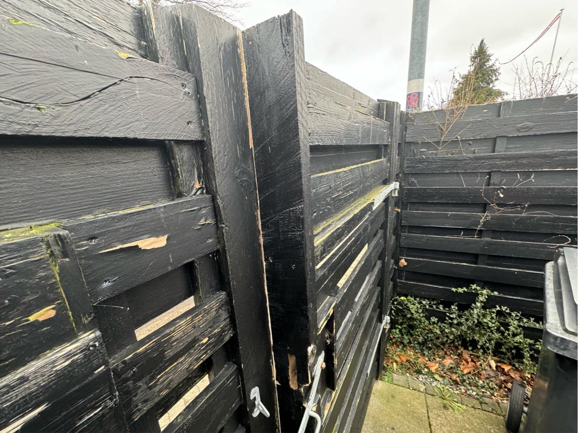 Reperation/udskiftning af havelåge