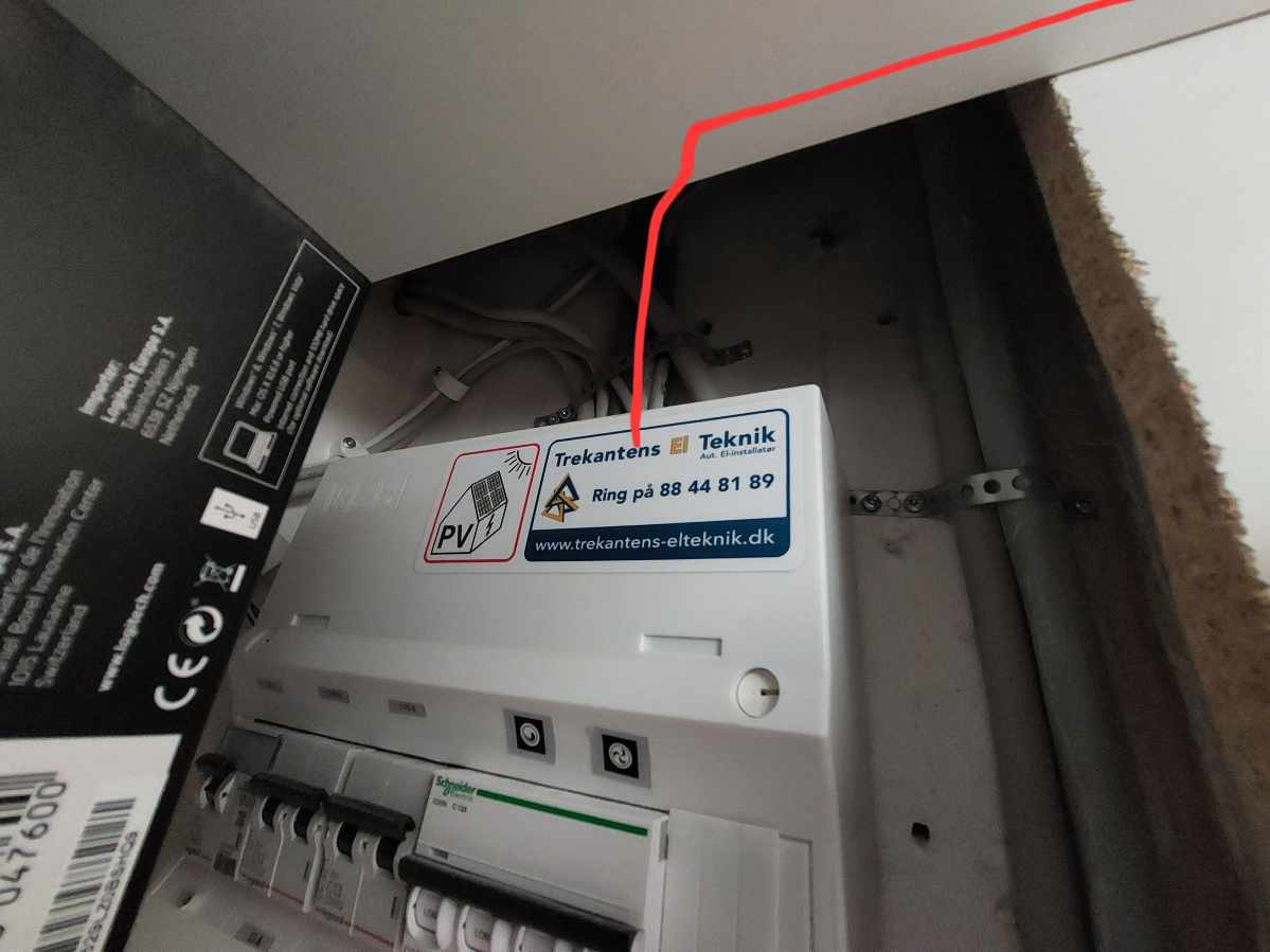 Autoriseret elektriker til at installere 16A 3 faset kabel fra hpfi til carport til opladning af EL bil med 11 kw