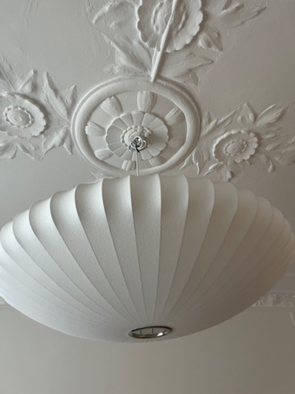 Ophæng af bruser og nedtagning af lysekrone og lampe