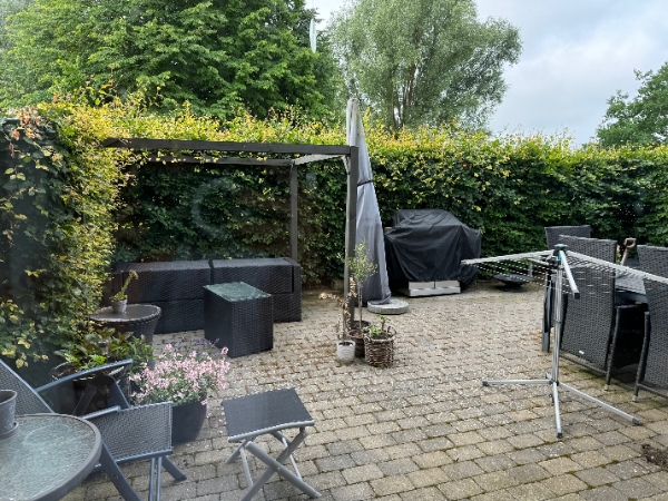 Klipning af bøgehæk og ukrudt