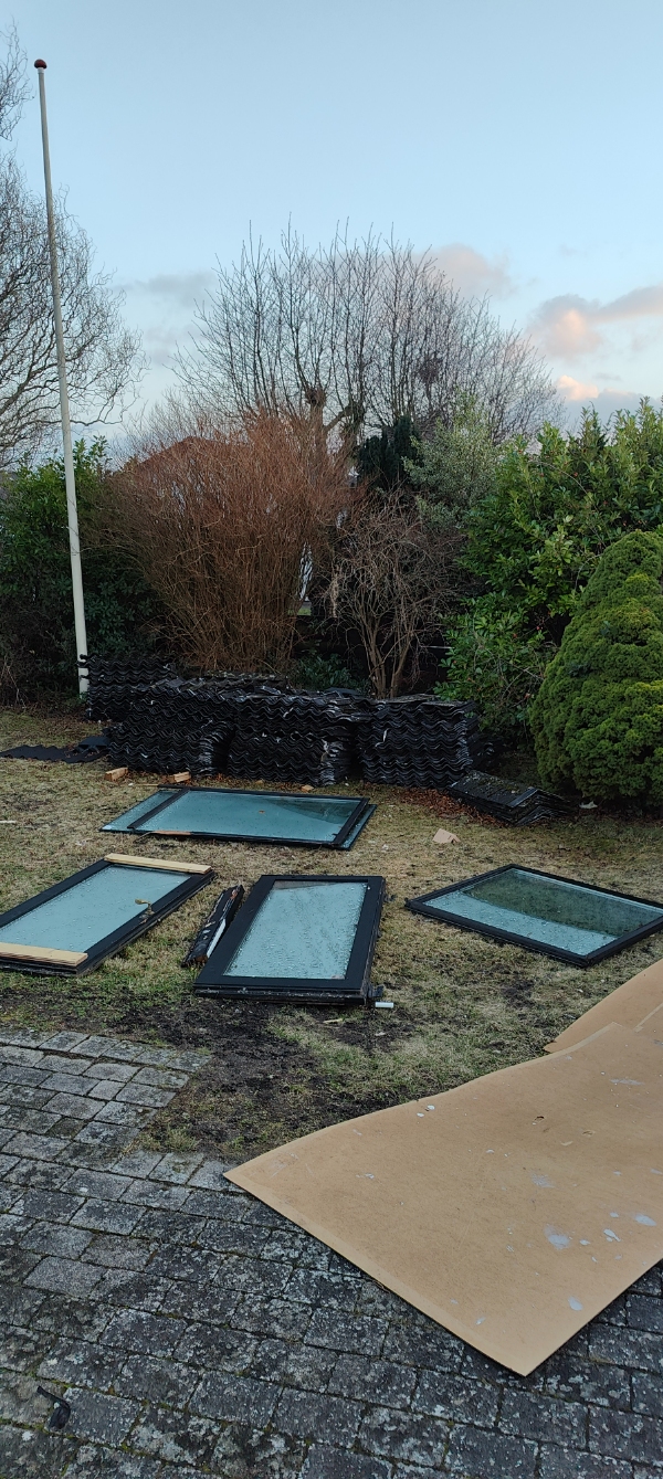 bortskaffelse af eternit tagplader med asbest