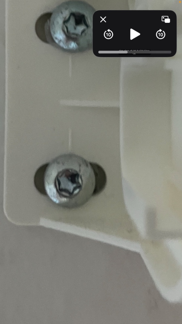 Skrue ner holdere til rullgardin