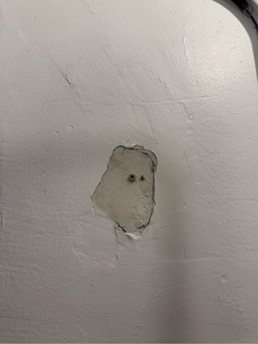 Male del af badeværelse