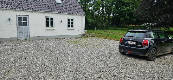 Fjerne ukrudt på gårdsplads