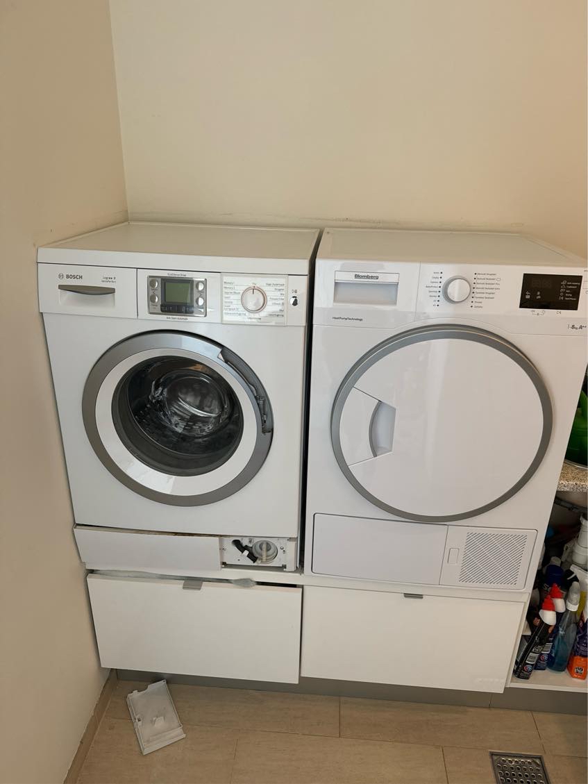 Installering af ny vaskemaskine + bortskaffelse af gamle