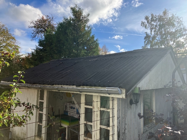 Udskiftning af tag på skur