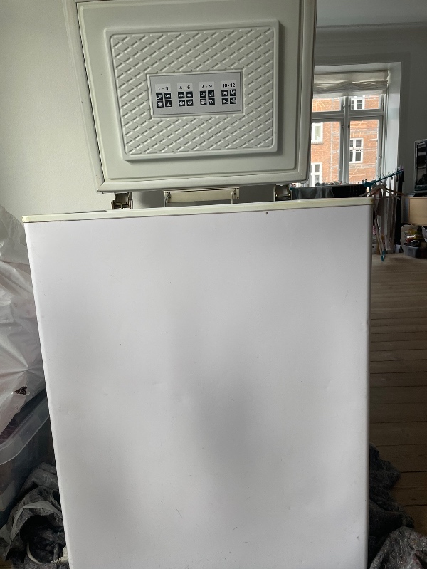 Aflevere fryseren til genbrugplads.