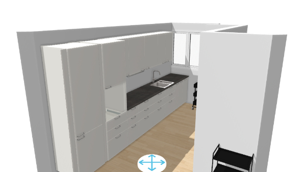 Afmontering af køkken og opsætning af et nyt