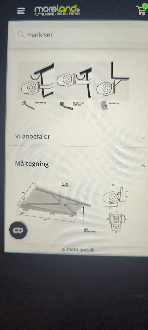 Montering af markise og strøm