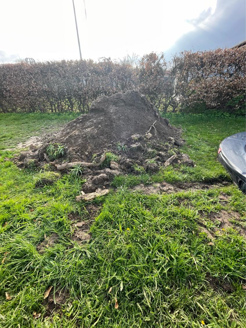 Hjælp til at få fjernet jord