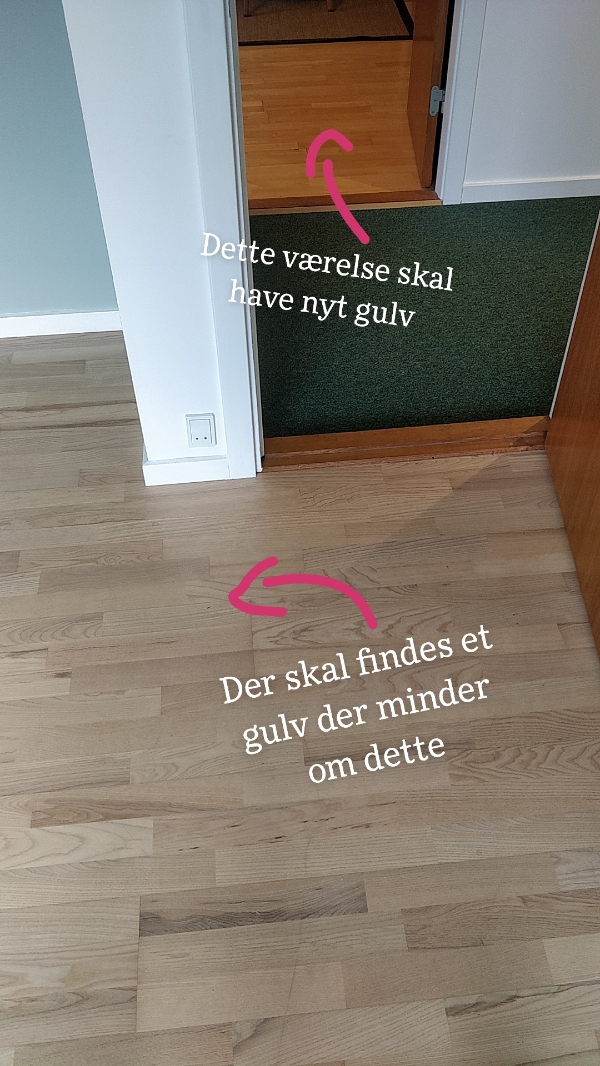 Find frem til hvilken gulv der ligger på de andre værelser og læg et magen til på det sidste værelse