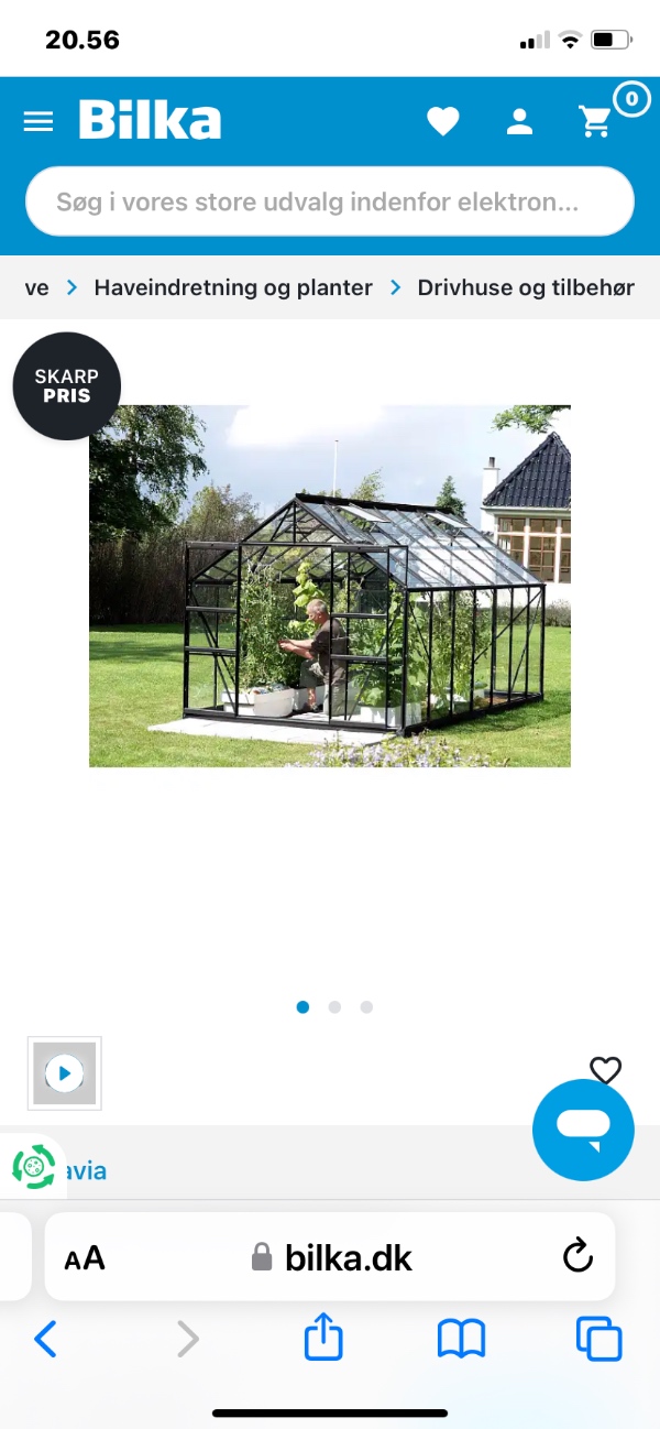 Samling af drivhus 8 m2 + støbe fundament