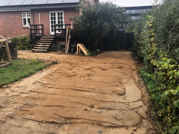 Underlag til belægning af taresse