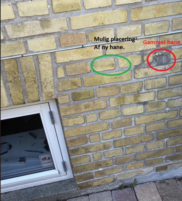 Opsætning af en udendørsvandhane - VVS opgave.