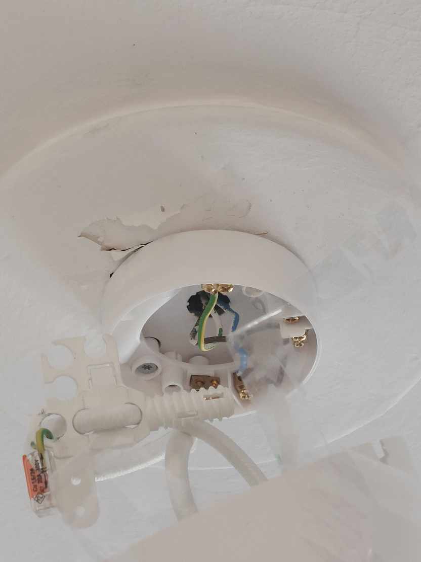 Opsætning af 4stk loftlamper