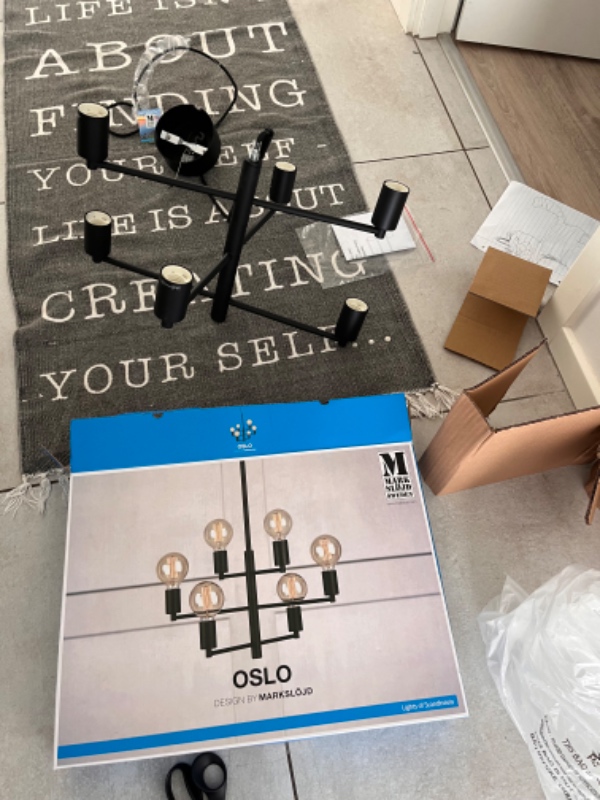 Montering af 2 loftlamper