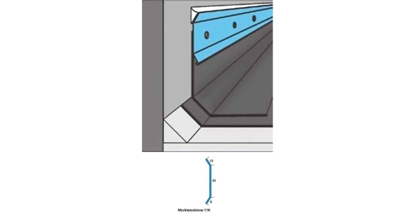 Montering af inddækning på taget af udestuen