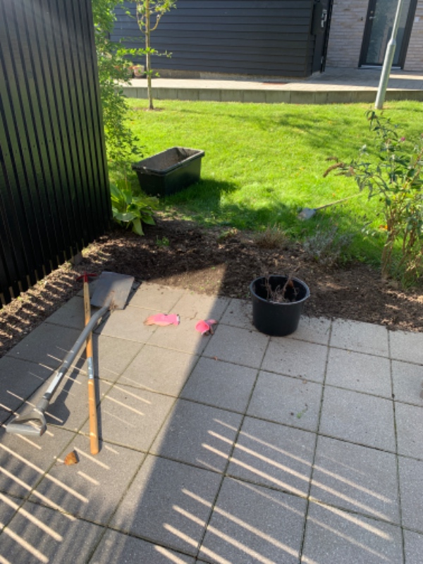 Lagt en række fliser mere