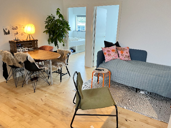Male fraflytnings lejlighed på 3 rums - 66 m2 - vægge og lofte samt lister, toilet er det kun loft.
