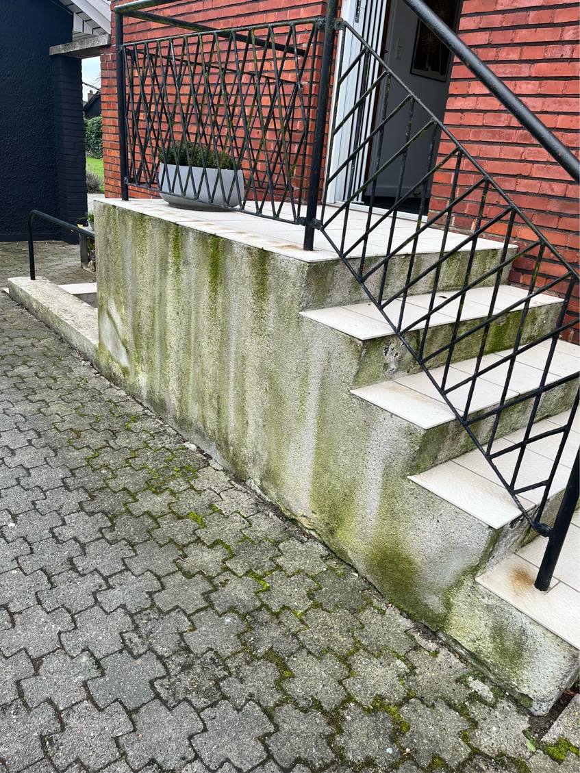 Repareret udendørstrappe