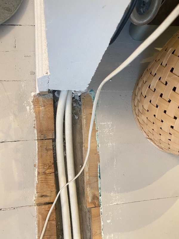 Opbygning af mindre væg