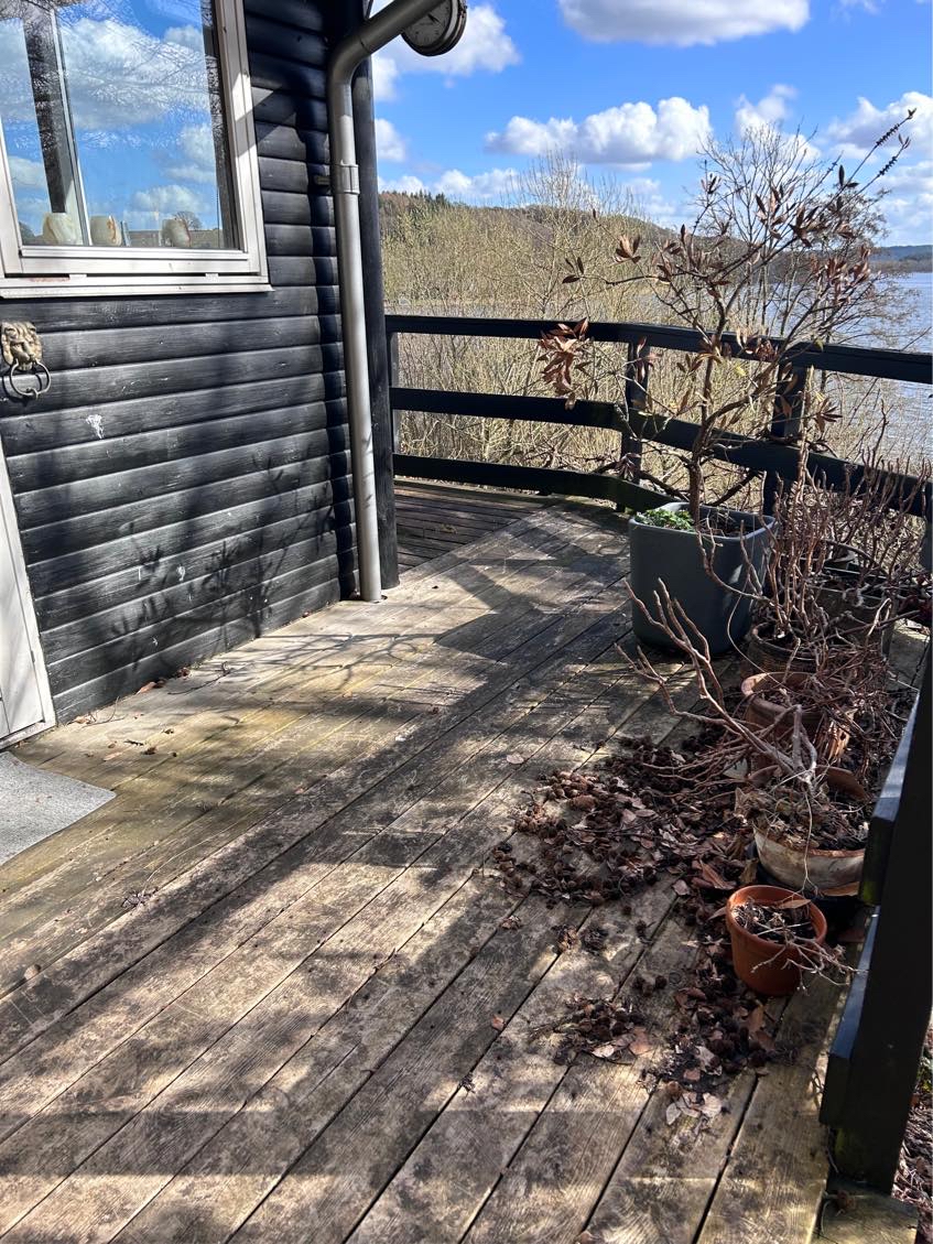 Behandling/maling af træterrasse