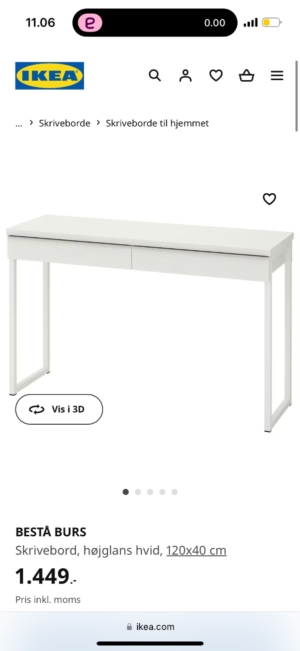 2 skriveborde IKEA samles - bestå burs