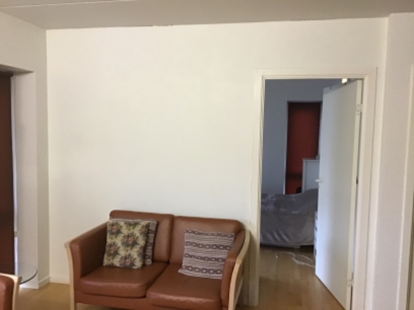 Fjerne gipsvæg. Skillevæg på 7 m2, som tidligere blev opsat som rumdeler, skal fjernes igen.