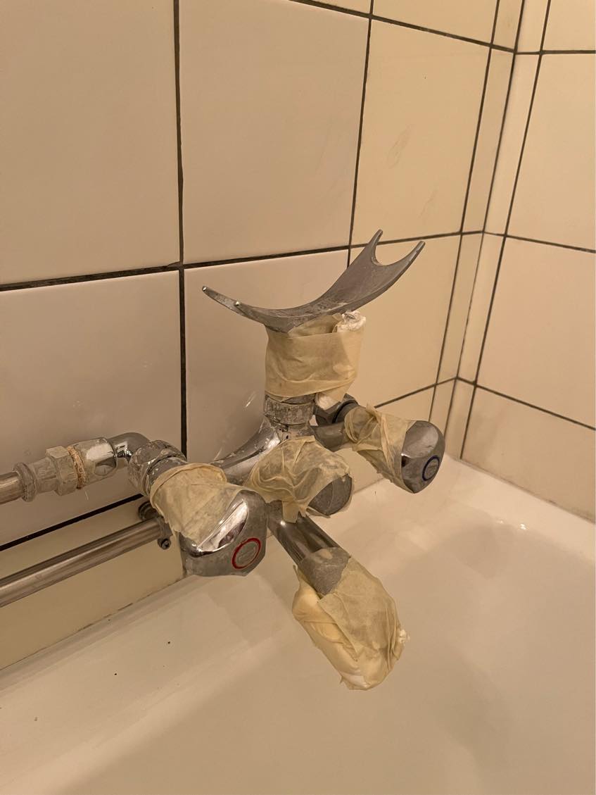 Skifte brusesæt (armatur + brusestang)