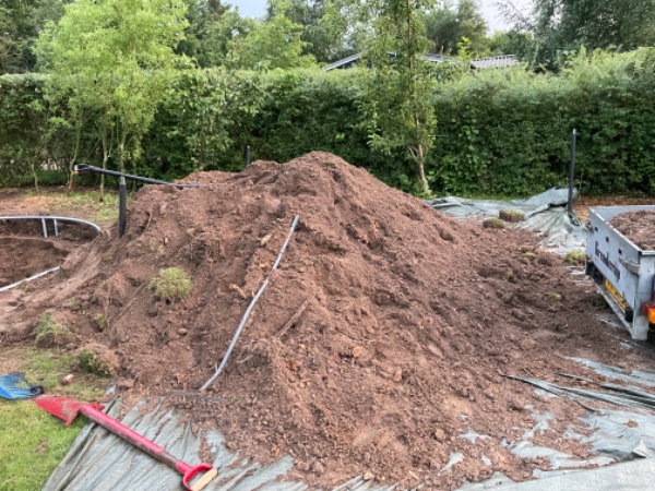 Fjernelse af overskydende jord