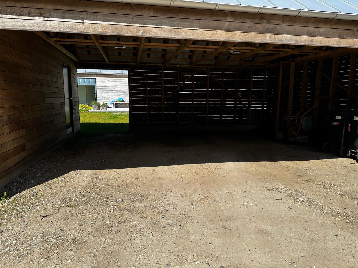 Støbning af betongulv i garage