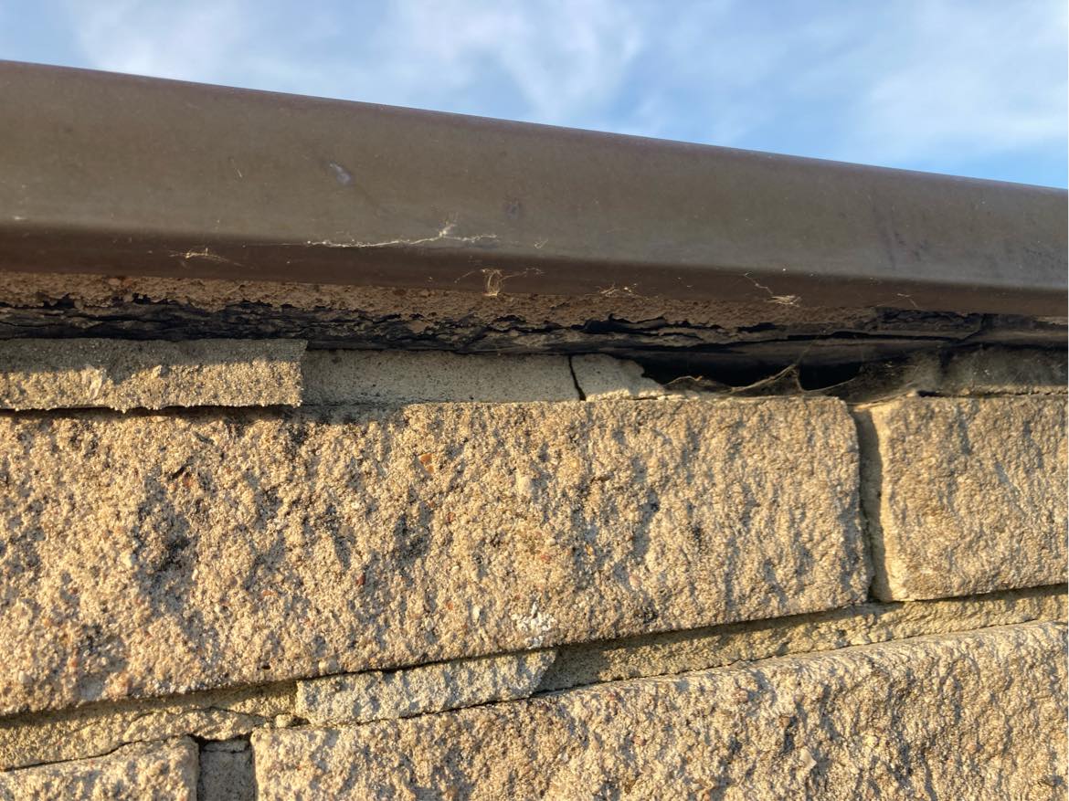 Fugereperation i hvidkalksten