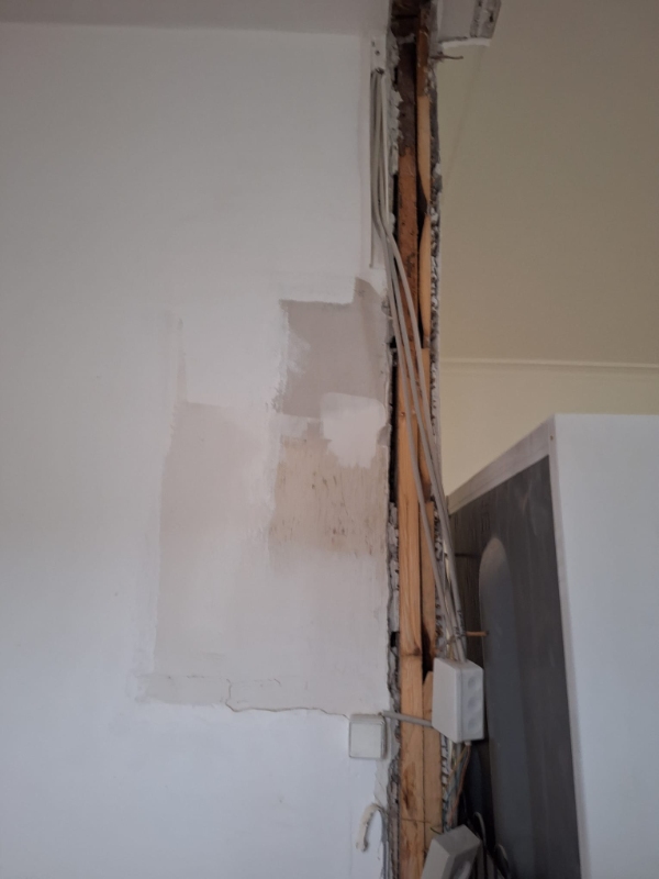 murerarbejde vægstykke (2.7 x 2.7 x 2.7)