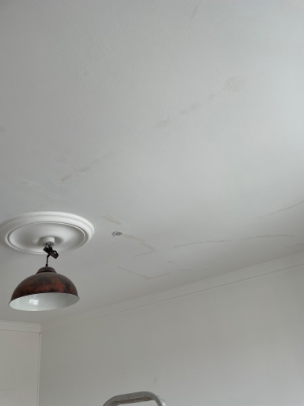 Opsætning af filt samt maling af loft