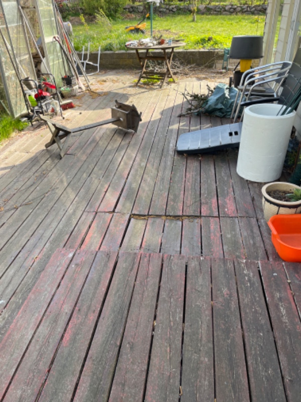 Renovering af træterasse