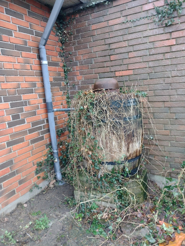 Nedtagning og bortskaffelse af regnvandstønde