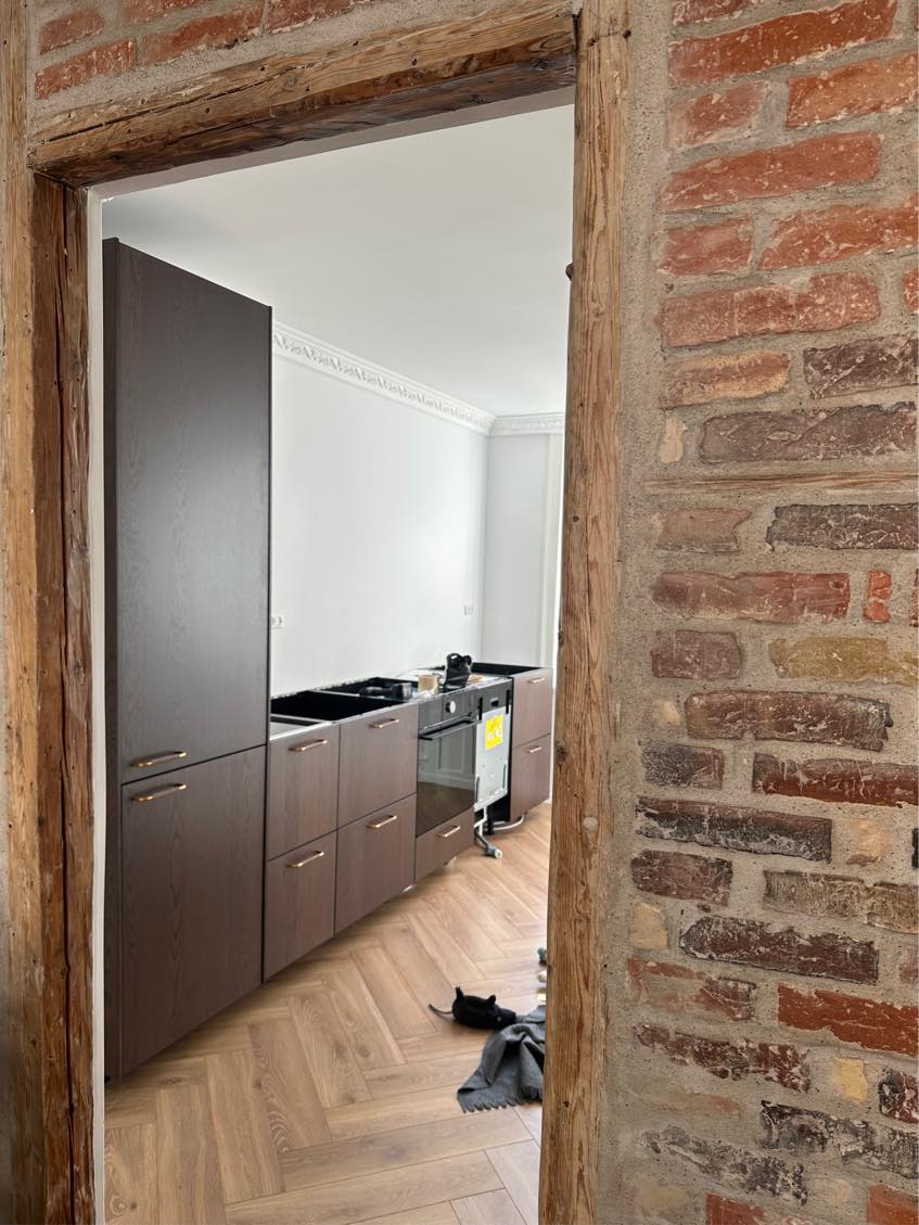 Skal have front på opvaskemaskine samt integreret den