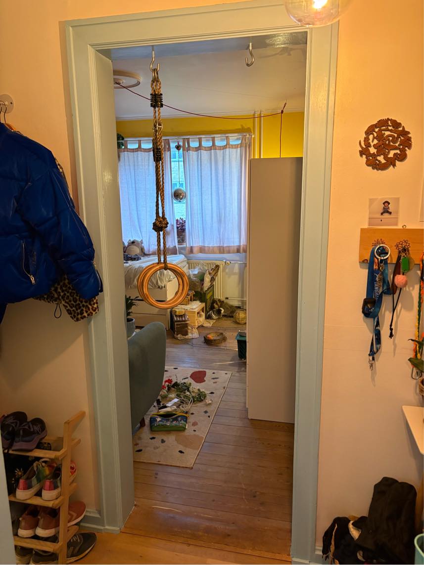 Opsætning af skillevæg med dør i