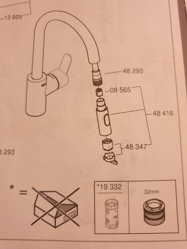 Udskiftning af vandhane i køkkenet, jeg har vandhanen