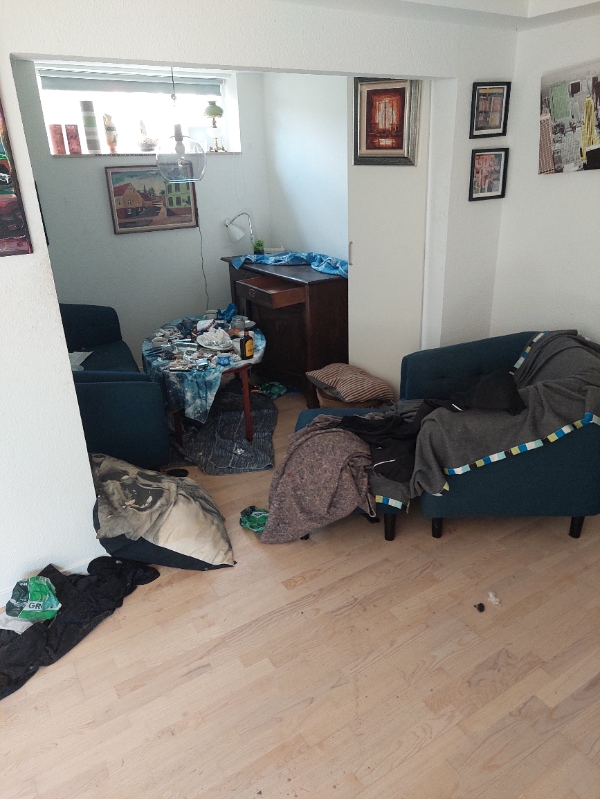 Rydning og rengøring af lejlighed