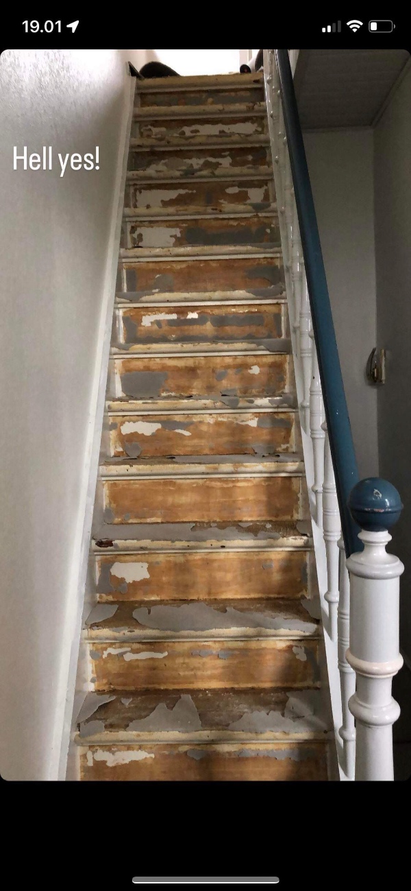 Maling af trappegelænder