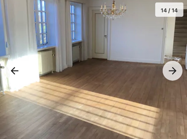 Gjort rent i fraflyttet hus