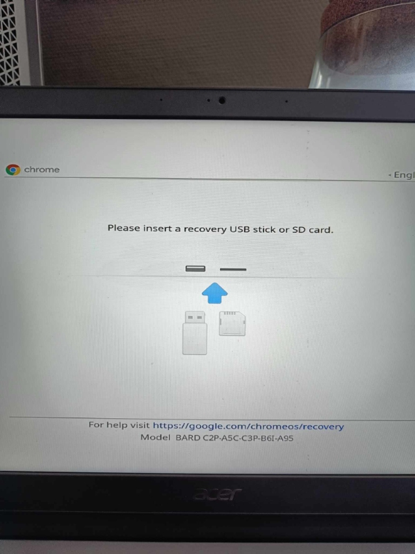 Chromebook recovery fejl