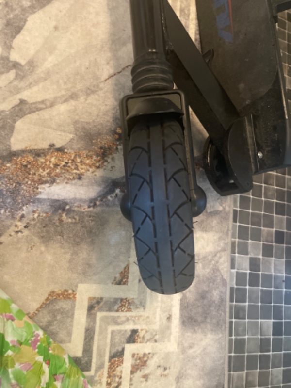 Lappet eller skriftes hjule på en el løbehjul,