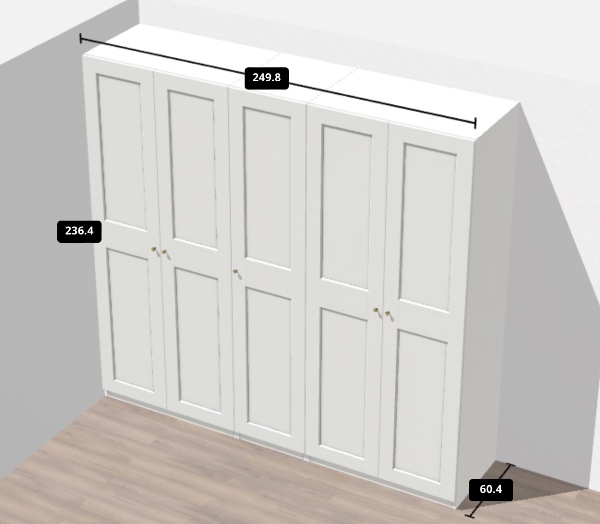 Samling af Ikea Pax skab