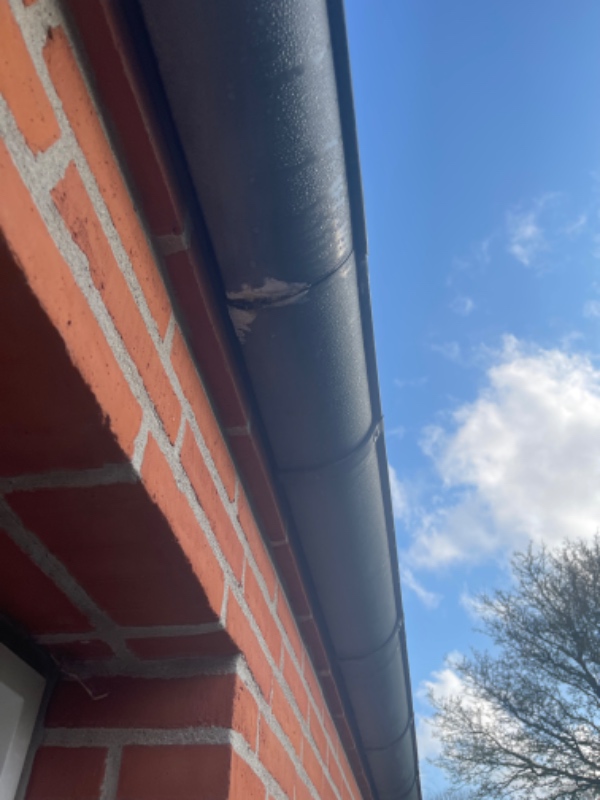 Reparation af zink tagrende