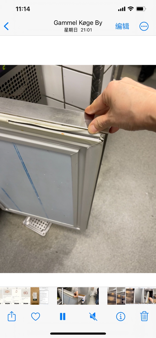 Skift gummi lister ved køleskabene dørene