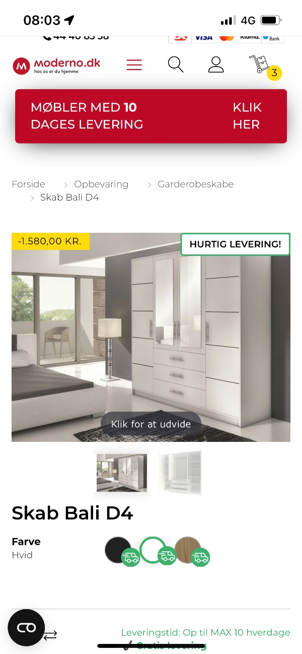Samling af Garderobe